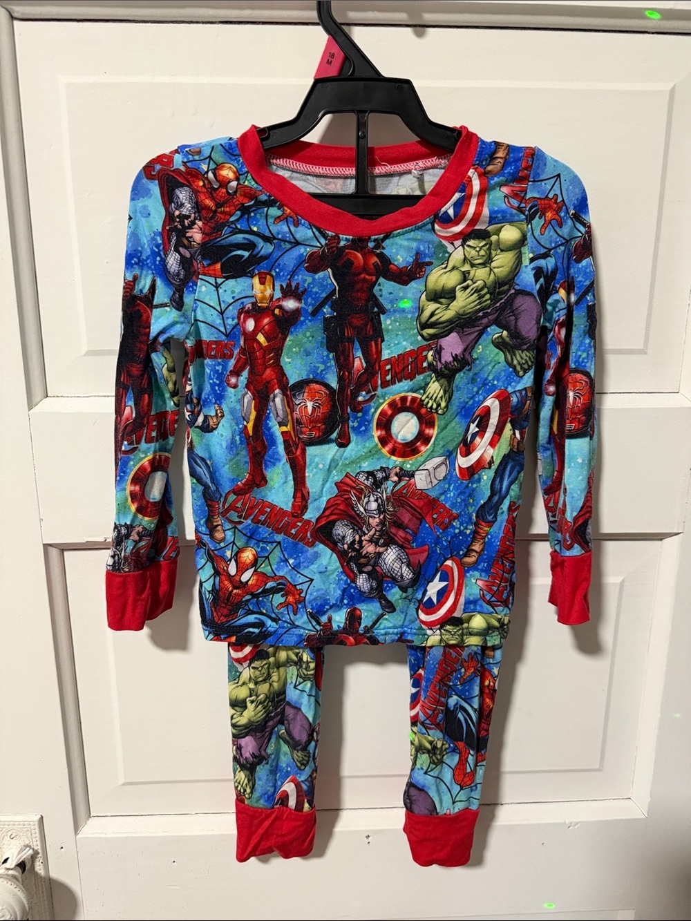 Bamboo Kids Marvel Avengers Pajama Set - Blue & Red